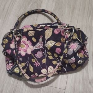 Vera Bradley. Purple and Pink Floral Shoulder Bag with Strap